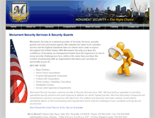 Tablet Screenshot of monumentsecurity.com